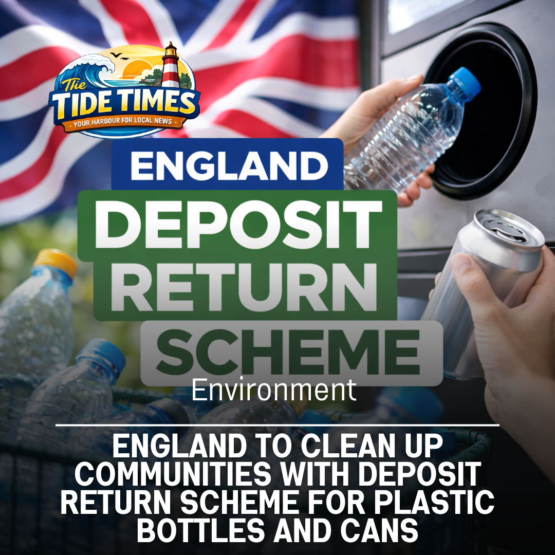 England to Clean Up Communities with Deposit Return Scheme for Plastic Bottles and Cans