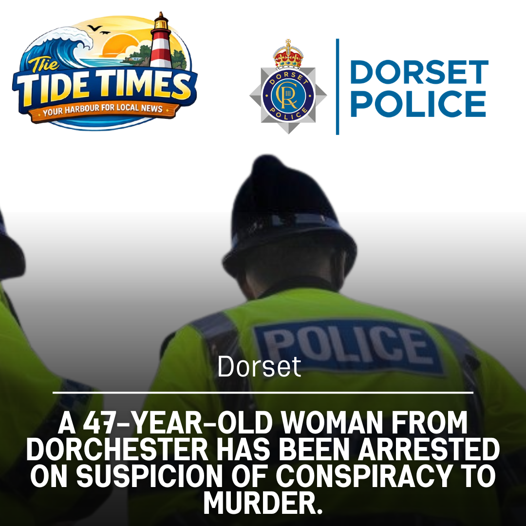 A 47-year-old woman from Dorchester has been arrested on suspicion of conspiracy to murder.