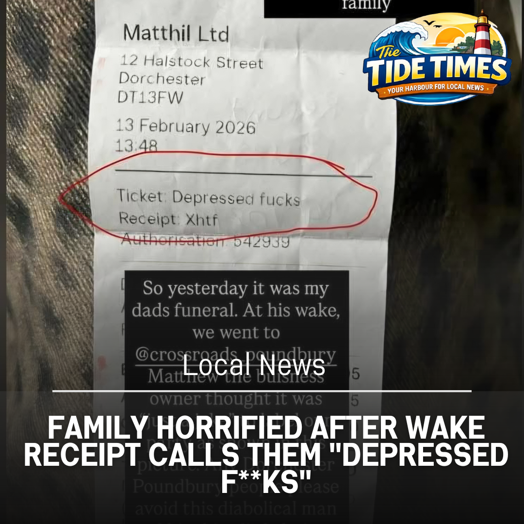 A family has spoken of their shock and distress after discovering they had allegedly been labelled “Depressed Fucks” on a receipt following a wake held at a local pub.