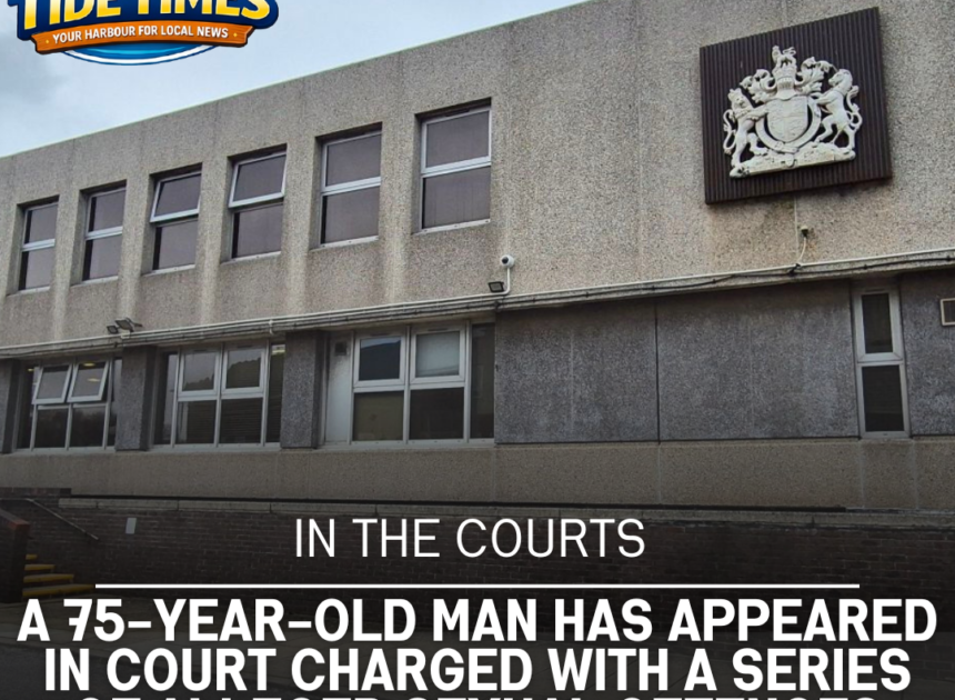 A 75-year-old man has appeared in court charged with a series of alleged sexual offences against children.