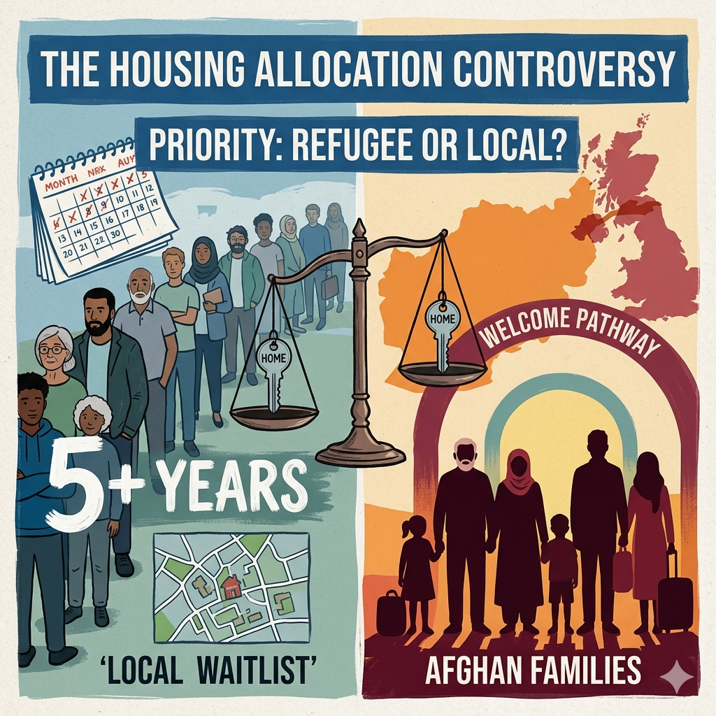 Housing Allocation Controversy: Should Afghan Families Be Prioritised Over Long-Waiting LocalResidents?