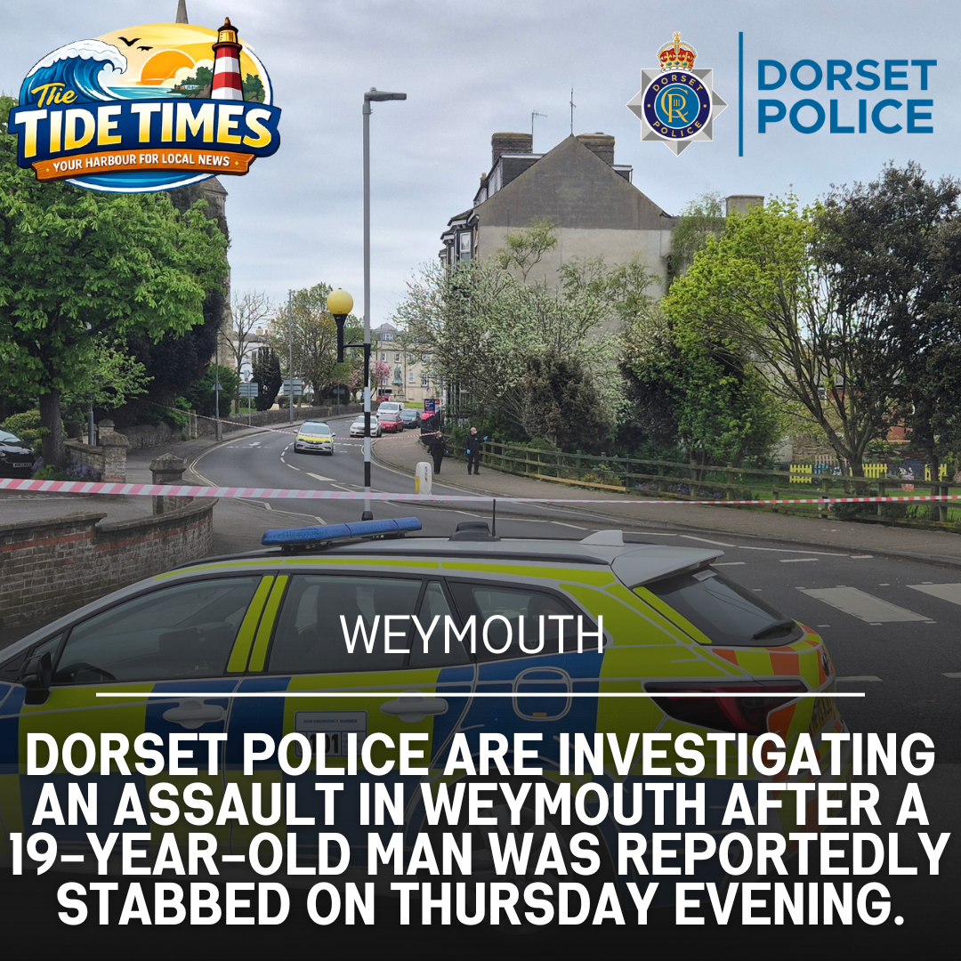 Dorset Police are investigating an assault in Weymouth after a 19-year-old man was reportedly stabbed on Thursday evening.
