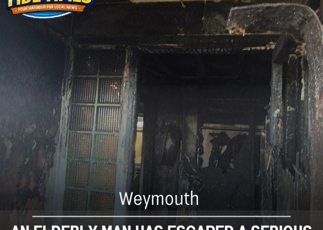 An elderly man has escaped a serious property fire that devastated a flat on Chickerell Road in Weymouth.