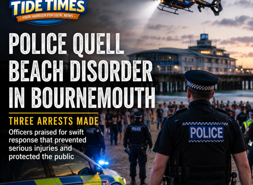 Beach Violence Erupts in Bournemouth as Police Quell Major Disorder and Make Three Arrests
