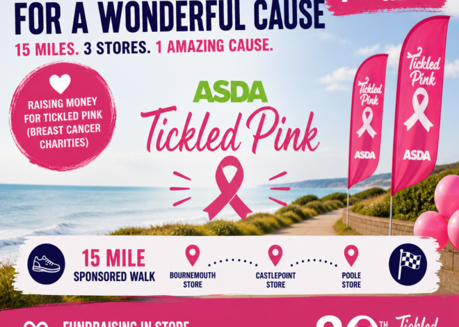 Weymouth Asda Team Steps Up for Tickled Pink’s 30th Anniversary