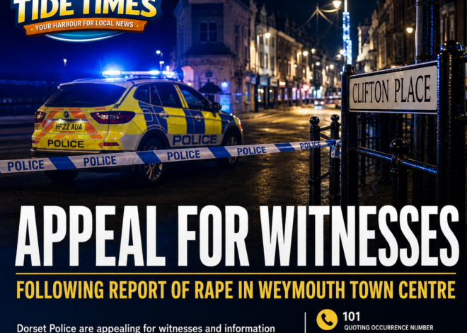 Appeal for Witnesses Following Reported Rape in Weymouth Town Cent