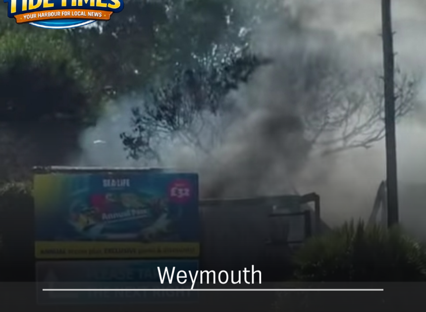 BREAKING: Fire crews tackling blaze near SEA LIFE Centre in Weymouth